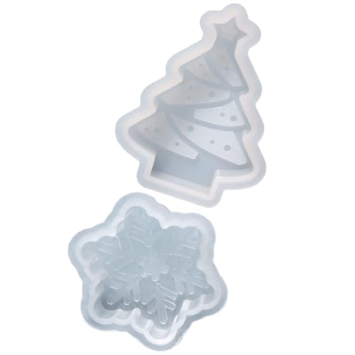 Gogogmee 2st Weihnachtsbaumform Weihnachtskerzenformen Aus Kiefernholz Formen Zur Kerzenherstellung Stumpenkerzenform Duftkerze Keks-pudding-formen Schmuckform Diy-kuchenform Weiß Kieselgel von Gogogmee