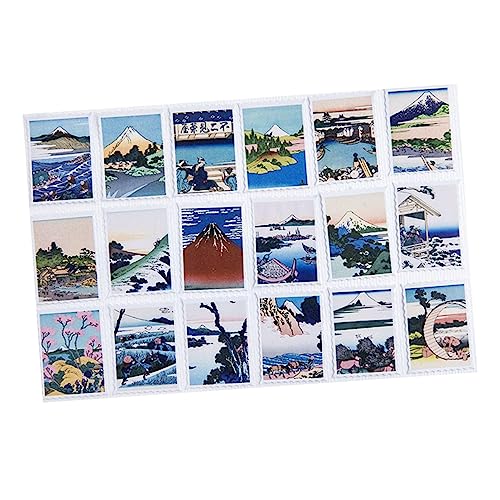 Gogogmee 3 Schachteln Notizbuch Aufkleber Kreative Selbstgemacht Scrapbook Aufkleber Dekorative Ukiyoe Sticker für Notizbuch Dekoration 138 Teile Vielseitig Einsetzbar von Gogogmee