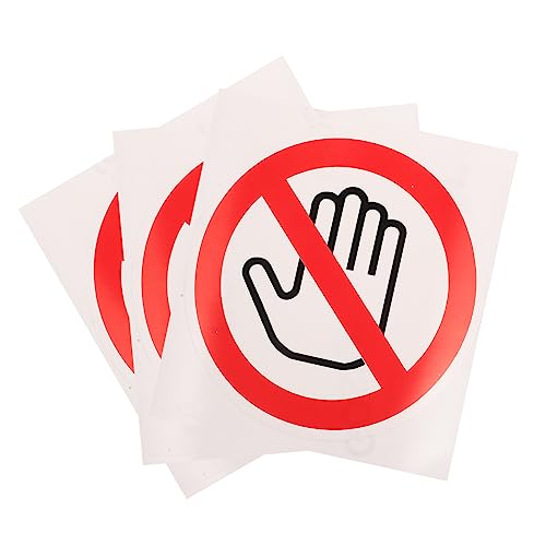 Gogogmee 3stücke Warnschild Bitte Nicht Berühren Aufkleber Vinyl Sicherheits Warnzeichen Wandaufkleber Decals Selbstklebend Warnaufkleber Gogogmee 3stücke Warnschild Bitte Nicht Berühren Aufkleber Vinyl Sicherheits Warnzeichen Wandaufkleber Decals Selbstklebend Warnaufkleber von Gogogmee