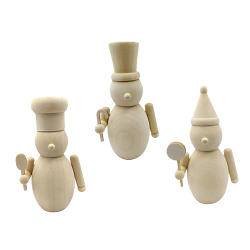 Gogogmee 3 Stück DIY Holz-holzfiguren zum Bemalen Unbehandelte Naturbelassene Holzfigur-figuren aus Holz für Weihnachtsdeko Kompakt Leicht für Familienbasteln und Kreative Gogogmee 3 Stück DIY Holz-holzfiguren zum Bemalen Unbehandelte Naturbelassene Holzfigur-figuren aus Holz für Weihnachtsdeko Kompakt Leicht für Familienbasteln und Kreative von Gogogmee