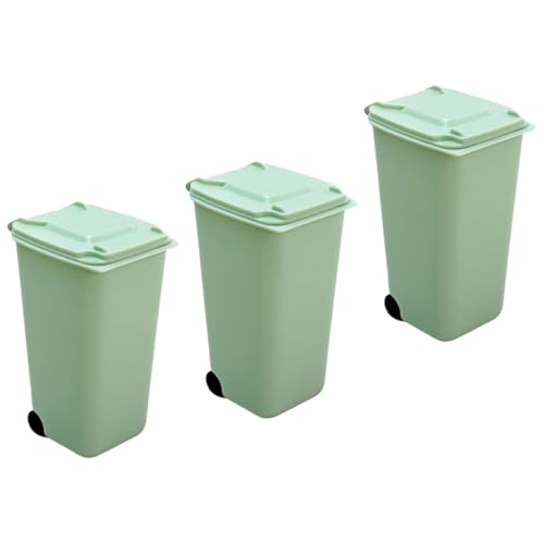 Gogogmee 3 Stück Mini Tischmülleimer Tragbare Abfalleimer mit Deckel für Büro Zuhause Reisen Robuster Praktisch für Abfälle Gogogmee 3 Stück Mini Tischmülleimer Tragbare Abfalleimer mit Deckel für Büro Zuhause Reisen Robuster Praktisch für Abfälle von Gogogmee