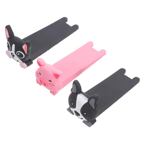 Gogogmee 3 Stück Niedliche Türstopper mit Cartoon tierdesign Rutschfeste Türkeile zum Schutz vor Einklemmen Geräuschdämpfend für Zuhause Küche Bad und Büro Einfache von Gogogmee