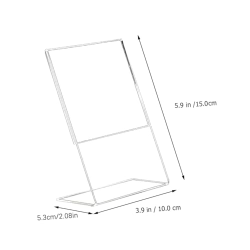 Gogogmee 3 Stück Teiliges Acryl Menu Holder Transparenter Display Ständer Stabiler Aufsteller für Büro Veranstaltung Hotel Vielseitig Einsetzbar Förmigem Design für Einfache Gogogmee 3 Stück Teiliges Acryl Menu Holder Transparenter Display Ständer Stabiler Aufsteller für Büro Veranstaltung Hotel Vielseitig Einsetzbar Förmigem Design für Einfache von Gogogmee
