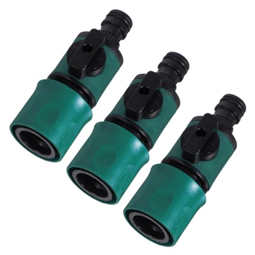 Gogogmee 3 Stück Teiliges Gartenschlauch Absperrventil mit Innengewinde Schnellem aus Robustem Material Auslaufsicher Präzise Wasserflussregelung für Reparatur und Bewässerung von Gogogmee