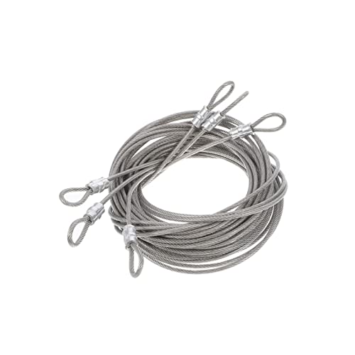 Gogogmee 3 Stück Teiliges Kabel Set für Sonnensegel Robuste Drahtseil Befestigungen für Außenanwendungen Korrosionsbeständiges Zubehör für Diy Projekte und Gartenmöbel von Gogogmee