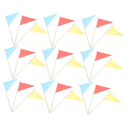 Gogogmee 30 Stück Teiliges Verkehrsmarkierungsfähnchen Dreieckige Sicherheitsflaggen in Rot Gelb Hellblau Handliche Markierungsfähnchen für Baustellen Kabel Rohrortung Reflektierend und Gogogmee 30 Stück Teiliges Verkehrsmarkierungsfähnchen Dreieckige Sicherheitsflaggen in Rot Gelb Hellblau Handliche Markierungsfähnchen für Baustellen Kabel Rohrortung Reflektierend und von Gogogmee