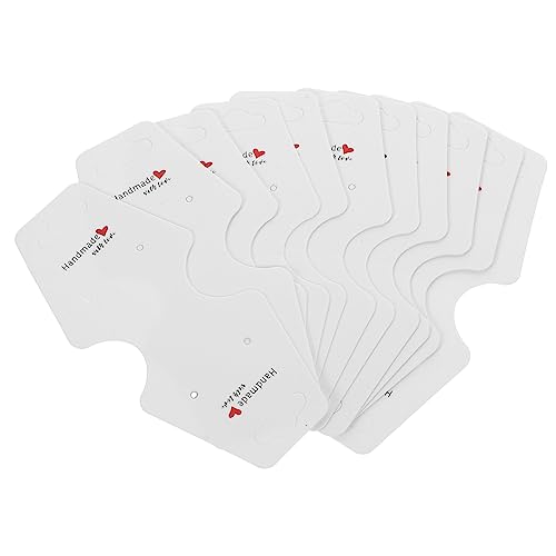 Gogogmee 300 Stücke Ohrringkarten Papier Schmuckdisplaykarten Retro Halskettenkarten Verschleißbeständig Selbstgemacht Schmuckhalter für Präsentation und Verpackung von Gogogmee