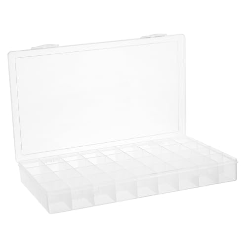 Gogogmee 36gitter Transparente Aufbewahrungsbox Mit Gittern Schrauben-Organizer Perlen-Organizer Farbige Aufbewahrungsbox Kleinteile-Organizer Bastelaufbewahrungsbox Organizer-Box Mit von Gogogmee