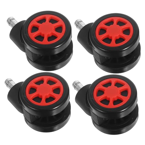 Gogogmee 4 Stück Bürostuhlrollen Swivel Wheels Schwerlast Möbel Caster für Hartböden Teppich Leise Drehbare Bürostuhlräder für Gaming Arbeitsstuhl von Gogogmee