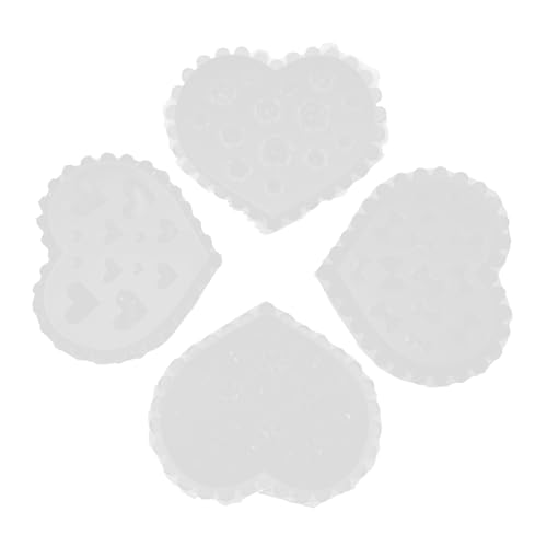 Gogogmee 4 Stück Nagelform Blumen 3D Silikonform Nagelschablone Harz Schmuckformen Nageldekoration Blumenharzform Dekorative Formen Form Für Die Herstellung Von Ohrringen Silikonformen Für von Gogogmee