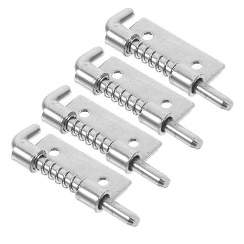 Gogogmee 4 Stück Teiliges Edelstahl Federriegel Schieberiegel Türriegel für Schranktüren mit Federbelastetem Bolzenverschluss Reibungsloser Verschluss Einfache Installation für Gogogmee 4 Stück Teiliges Edelstahl Federriegel Schieberiegel Türriegel für Schranktüren mit Federbelastetem Bolzenverschluss Reibungsloser Verschluss Einfache Installation für von Gogogmee