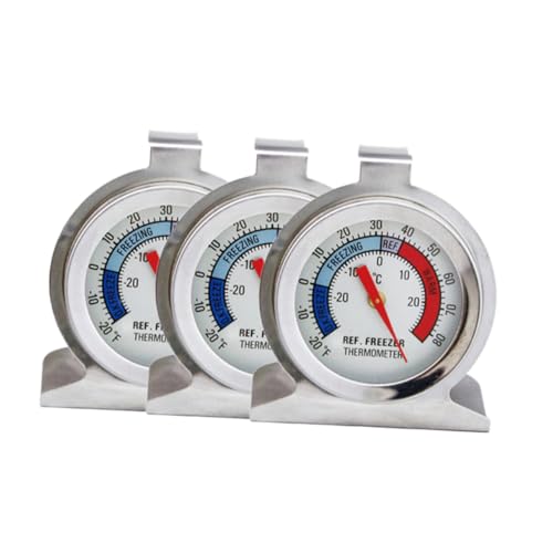 Gogogmee 4 Stück Teiliges Edelstahl Kühlschrankthermometer Langlebig Praktisch Geeignet für Gefrierschrank und Haushalt Silberfarben mit Papierverpackung Gogogmee 4 Stück Teiliges Edelstahl Kühlschrankthermometer Langlebig Praktisch Geeignet für Gefrierschrank und Haushalt Silberfarben mit Papierverpackung von Gogogmee