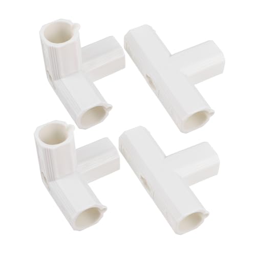 Gogogmee 4 Stück Ersatzverbinder Für Laufställe 3-Wege PVC Rohrverbinder Babylaufstall Zubehör Sicher Für Kleinkinder Einfach Zu Montieren Multifunktional Für Innenbereiche von Gogogmee