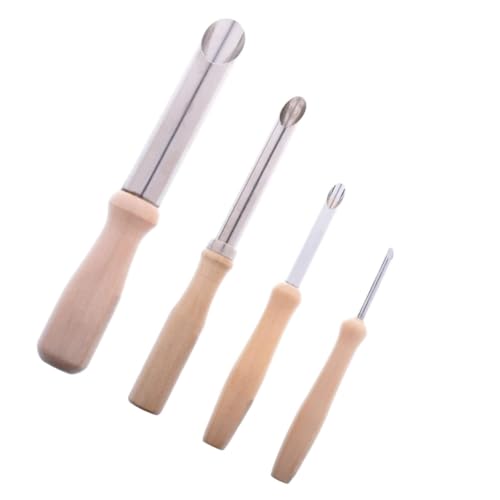 Gogogmee 4 Stück Teiliges Lochstanzer für Keramik DIY Tonmodellierung Werkzeug Robust Leicht Verschiedene Runde für Töpferarbeiten und Skulpturen von Gogogmee
