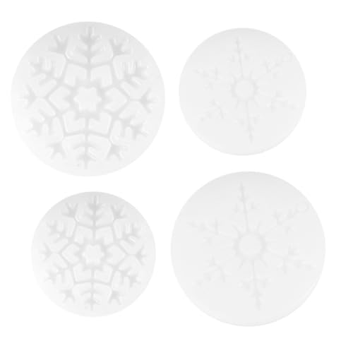 Gogogmee 4 Stück Teiliges Schneeflocken silikonform Harz Langlebige Waschbare Schmuck gießformen Vielseitig Einsetzbar für DIY kerzen Kreative Bastelprojekte von Gogogmee