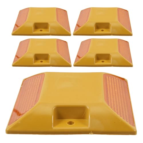 Gogogmee 5 Stück Gelbe Kunststoff straßenreflektoren Hohe Sichtbarkeit Reflektierende Fahrbahnmarkierungen Langlebig Installieren für Einfahrten Gehwege und Landstraßen Gogogmee 5 Stück Gelbe Kunststoff straßenreflektoren Hohe Sichtbarkeit Reflektierende Fahrbahnmarkierungen Langlebig Installieren für Einfahrten Gehwege und Landstraßen von Gogogmee