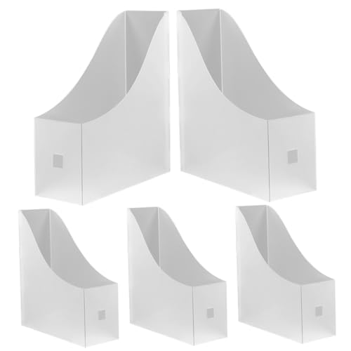 Gogogmee 5 Stück Teiliges Aktenhalter aus Transparentem Mattiertem Kunststoff Praktischer Schreibtisch Organizer für Büro Klassenzimmer und Heimarbeitsplatz Platzsparende Dokumenten und von Gogogmee