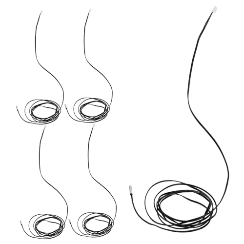 Gogogmee 5 Stück Temperatursensor Thermistor mit Flexiblem Kabel Präziser Temperaturfühler für Schnelle Reaktion Robustes Material für Lebensmittel Labor und Geräteüberwachung Gogogmee 5 Stück Temperatursensor Thermistor mit Flexiblem Kabel Präziser Temperaturfühler für Schnelle Reaktion Robustes Material für Lebensmittel Labor und Geräteüberwachung von Gogogmee