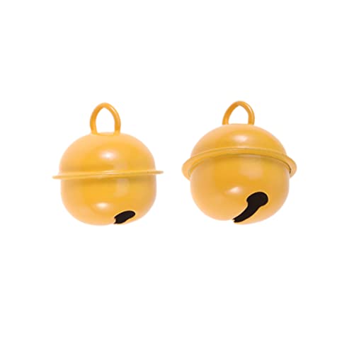 Gogogmee 50stücke Mini-metallglöckchen Farbig Bemalt Runde Glöckchen Weihnachtsglöckchen Schmuck Ornamente Partydekoration DIY Basteln Handgefertigte Accessoires von Gogogmee