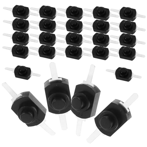 Gogogmee 50 Stück Miniatur Schwarzer Selbstarretierender Mikrotaster Schalter für Taschenlampe Polig Langlebig Abs Metall Gehäuse Geeignet für Elektrische Steuerkreise und DIY Projekte Gogogmee 50 Stück Miniatur Schwarzer Selbstarretierender Mikrotaster Schalter für Taschenlampe Polig Langlebig Abs Metall Gehäuse Geeignet für Elektrische Steuerkreise und DIY Projekte von Gogogmee