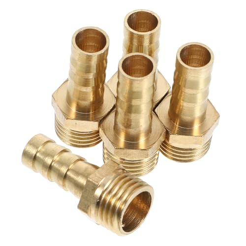 Gogogmee 5Stücke Teiliges Gasrohr Adapter Messing Schlauchtüllen für Gaskocher Installieren Sichere Verbindung Langlebige Armaturen für Wasserschlauch und Gasleitungsadapter Gogogmee 5Stücke Teiliges Gasrohr Adapter Messing Schlauchtüllen für Gaskocher Installieren Sichere Verbindung Langlebige Armaturen für Wasserschlauch und Gasleitungsadapter von Gogogmee