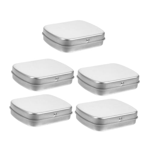 Gogogmee 5stücke Metall-aufbewahrungsbox Mit Deckel Tragbare Blechdose Mini-Box Für Künstlerbedarf Schmuck Nagellack Und Perlen von Gogogmee