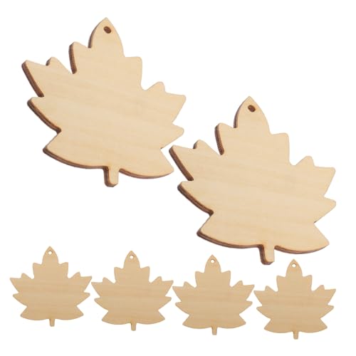 Gogogmee 6 Stück Teiliges Ahornblatt Holzanhänger aus Robustem Ahornholz Unlackierte DIY Bastelholzstücke für Herbstdekoration Sicher für Vielseitig für Halloween und Thanksgiving Projekte Gogogmee 6 Stück Teiliges Ahornblatt Holzanhänger aus Robustem Ahornholz Unlackierte DIY Bastelholzstücke für Herbstdekoration Sicher für Vielseitig für Halloween und Thanksgiving Projekte von Gogogmee
