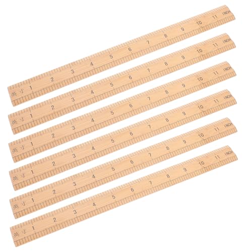 Gogogmee 6 Stück Teiliges Bambuslineal mit Doppelseitiger Messskala Nachhaltiges Messwerkzeug mit Abgeschrägter Kante für Nähen Quilten Basteln und Schulbedarf Gogogmee 6 Stück Teiliges Bambuslineal mit Doppelseitiger Messskala Nachhaltiges Messwerkzeug mit Abgeschrägter Kante für Nähen Quilten Basteln und Schulbedarf von Gogogmee