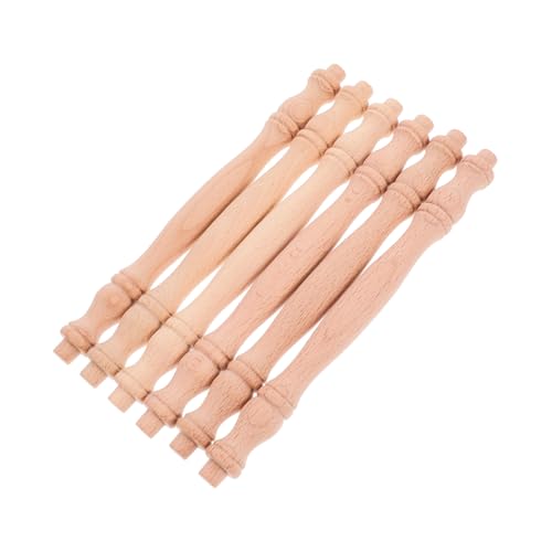 Gogogmee 6 Stück Unbehandelte Holzbaluster Aus Massivholz Für DIY Möbel Treppengeländer Weinschrank Dekoration Vielseitige Holzspindeln Für Handwerk Und Wohnkultur von Gogogmee