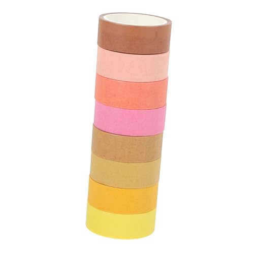 Gogogmee 8 Rollen Washi Tape Buntes DIY Klebeband Breit Leicht Abreißbar für Scrapbooking Tagebuch Dekoration Basteln Stickerrolle für Kreative Planer und Geschenkverpackung Gogogmee 8 Rollen Washi Tape Buntes DIY Klebeband Breit Leicht Abreißbar für Scrapbooking Tagebuch Dekoration Basteln Stickerrolle für Kreative Planer und Geschenkverpackung von Gogogmee