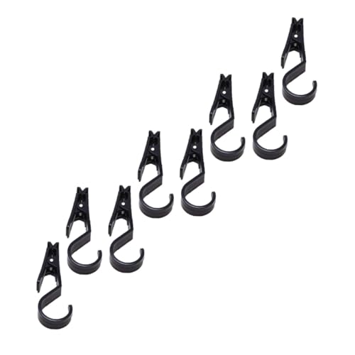 Gogogmee 8 Stück Teiliges Camping Zelt Haken Robustem Kunststoff Vielseitiger Clip Halter für Outdoor vorhänge zum Aufhängen von Licht Kleidung und Zubehör Wetterbeständig Schwarz Gogogmee 8 Stück Teiliges Camping Zelt Haken Robustem Kunststoff Vielseitiger Clip Halter für Outdoor vorhänge zum Aufhängen von Licht Kleidung und Zubehör Wetterbeständig Schwarz von Gogogmee
