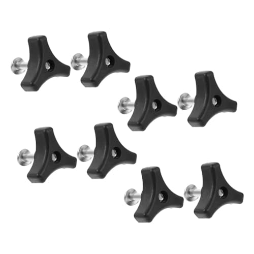 Gogogmee 8 Stück Teiliges Rasenmäher Griffschrauben und Dreieckknöpfe für Ersatzteile Komfortabler Haltegriff mit Ergonomischem Design Einfache Befestigung und Verbesserte Hebelwirkung für von Gogogmee