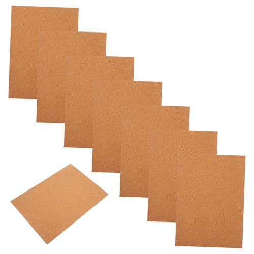 Gogogmee 8 Stück Teiliges Selbstklebende Korkplatten Hitzeisolierend Vielseitig für Heimdekoration Pinnwände Untersetzer Schallabsorbierend Einfach Anzubringen für DIY Projekte von Gogogmee