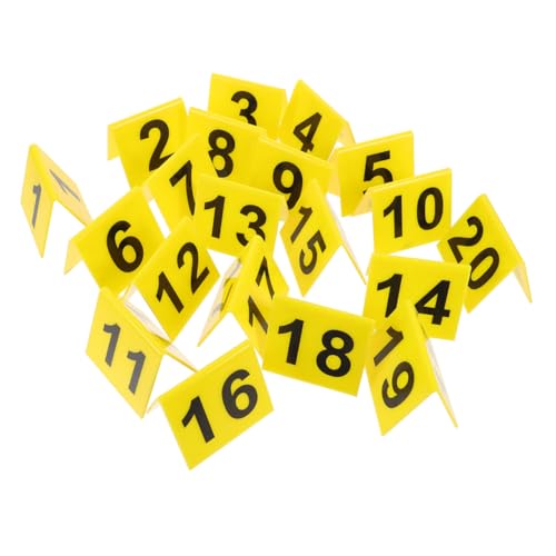 Gogogmee 80 Stück Doppelseitige Tischnummern Selbststehend Stabile Acryl nummernschilder für Restaurants Hochzeiten Detektiv Events Gogogmee 80 Stück Doppelseitige Tischnummern Selbststehend Stabile Acryl nummernschilder für Restaurants Hochzeiten Detektiv Events von Gogogmee