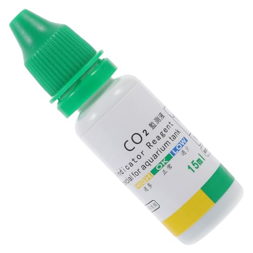 Gogogmee Aquarium Co2-Testflüssigkeit 1 Flasche Wassertest Kit für Aquarien Präzise Co2-Indikatorlösung Geeignet für Süßwasseraquarien und Schwimmbäder Einfache Wasserqualitätsüberwachung von Gogogmee