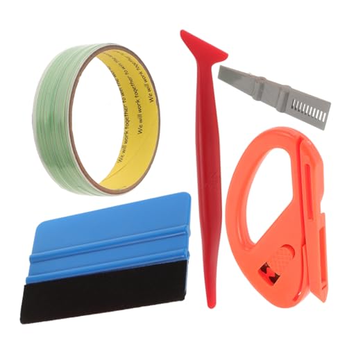 Gogogmee Auto Fensterfolie Schneidewerkzeug Klebefreies Vinyl Wrap Cutter Kit mit Hoher Haftung Vielseitig für Car Tönung Verpackung und Fahrzeug Detailing Langlebiges Kunststoffmaterial von Gogogmee