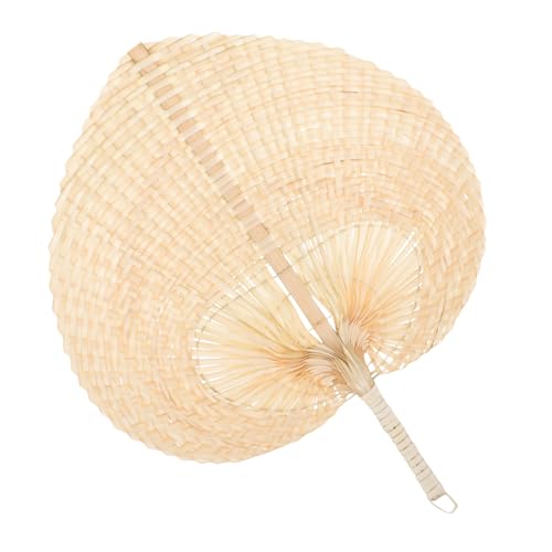Gogogmee Bambus Wabenfächer Handgewebter Handfächer Für Sommer Leichte Und Dekorative Ventilatoren Für Partys Hochzeiten Und Strandausflüge in Weiß von Gogogmee