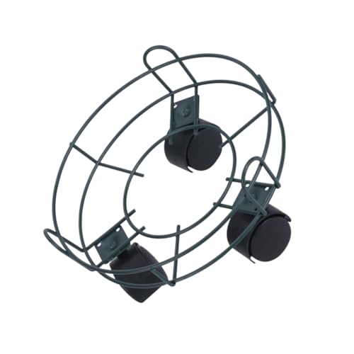 Gogogmee Blumentopf Tablett Pflanzentopfhalter Pflanzwagen Pflanzentopfständer Blumentopfständer groß Anlage kleine Blumentöpfe Platte Blumentöpfe aus Metall Pflanzschale aus Metall Grün von Gogogmee