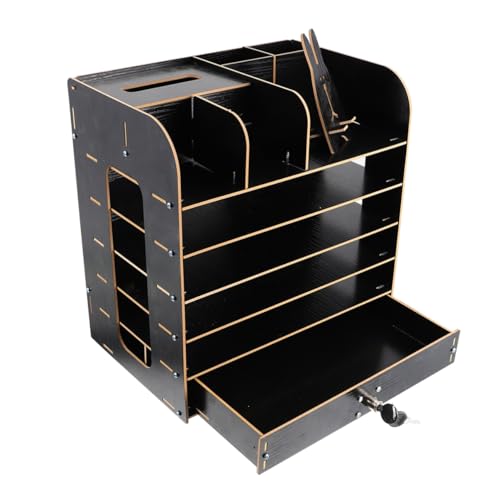 Gogogmee Büro Schreibtisch Organizer aus Holz Mehrschichtige Aufbewahrungsbox für Dokumente Platzsparendes Design Vielseitige Fächer für Stifte und Notizen für Ordentliches Arbeitsumfeld Gogogmee Büro Schreibtisch Organizer aus Holz Mehrschichtige Aufbewahrungsbox für Dokumente Platzsparendes Design Vielseitige Fächer für Stifte und Notizen für Ordentliches Arbeitsumfeld von Gogogmee
