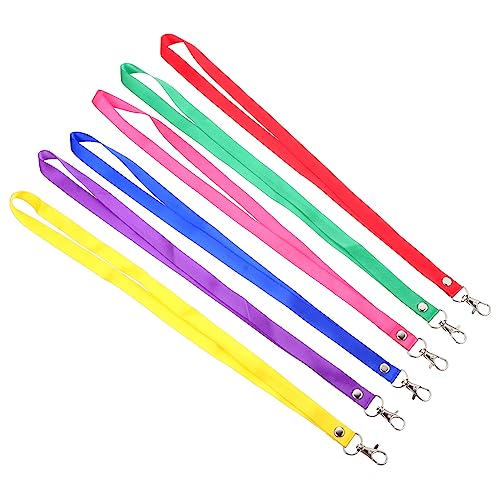 Gogogmee Bunte Lanyards 6 Stück Reißfeste Schlüsselbänder für Ausweise Leichtes Nylon für Schule Büro Reisen Anti Verlust Design für Kartenhalter Gogogmee Bunte Lanyards 6 Stück Reißfeste Schlüsselbänder für Ausweise Leichtes Nylon für Schule Büro Reisen Anti Verlust Design für Kartenhalter von Gogogmee