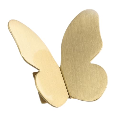 Gogogmee Butterfly Möbelknöpfe Aluminiumlegierung Kunstvoll Schubladengriffe Einloch Modern für Kommode Kleiderschrank Schminktisch Türgriff Elegant und Langlebig von Gogogmee
