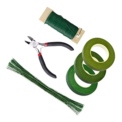 Gogogmee DIY Blumenbindewerkzeug Teiliges Set mit Floristenband Doppelseitigem Klebeband Blumenstieldraht und Papierwickeldraht für Trockenblumen Basteln und Geschenkverpackung von Gogogmee