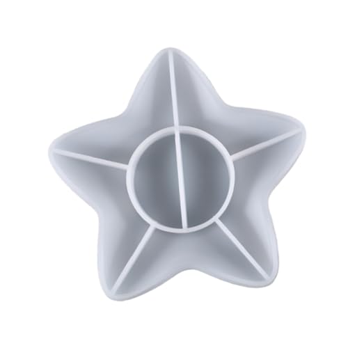 Gogogmee DIY Silikonform Seestern Tablett Gießform Leicht Entformbar Robust für Basteln mit Kindern und Anfänger Geeignet Weißes Epoxidharz Tray Mold für Kreative Aufbewahrung von Gogogmee