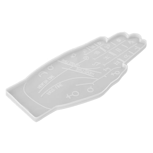 Gogogmee DIY Silikonform für Palmistry Tablett Kante Gießform Untersetzer Tray Bastelset für Kristallharz Aufbewahrung und Dekoration Kreative Handwerksprojekte von Gogogmee