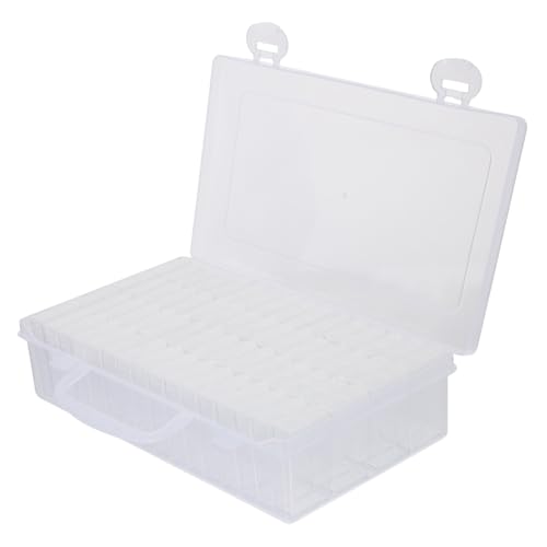 Gogogmee Diamond Drawing Aufbewahrungsbox mit Fächern Transparenter Organizer Abnehmbare Trennwände Aufkleber für DIY Schmuck Perlen Strasssteine und Kleine Bastelmaterialien von Gogogmee