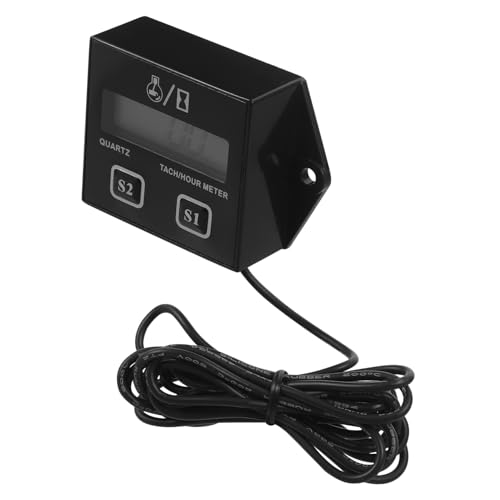 Gogogmee Digitaler Drehzahlmesser mit Lcd display und Stundenzähler Multifunktional für Kettensäge Motorrad Atv und Motorgeräte Einfache Installation ohne Werkzeug Präzise Motoranalyse von Gogogmee