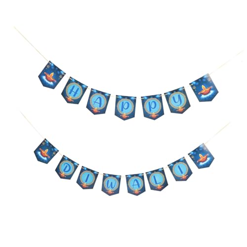 Gogogmee Diwali Banner Papier Festliche Hängende Dekorationen mit Feinen Details Einfach zu Montieren Für Wand Tür Fenster Party Feier von Gogogmee