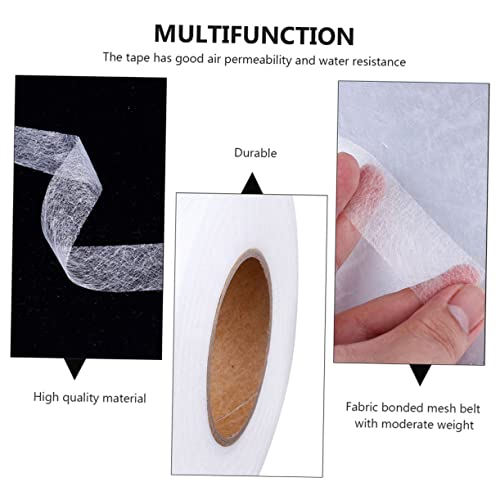 Gogogmee Doppelseitiges Bügelband Hot Melt Vliesstoff Klebeband für Textilien Saumband zum Aufbügeln ohne Nähen für Hosen Kürzen und Stoffreparatur von Gogogmee