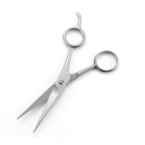 Gogogmee Edelstahl Bartschere Präzise Haarschneideschere für Bartpflege Männer Praktisches Bartstyling Zubehör Silber Langlebig und Platzsparend von Gogogmee