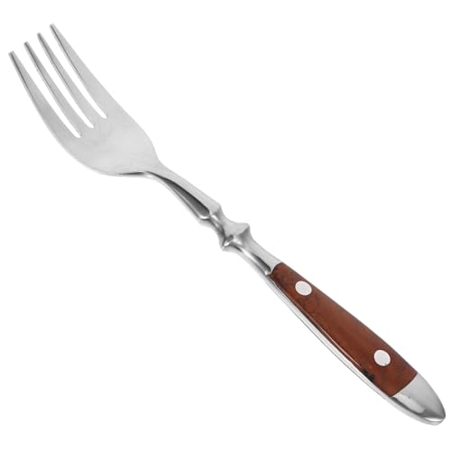 Gogogmee Edelstahl Dessertgabel mit Holzgriff Rostfrei Langlebig Vielseitig Einsetzbar Stilvolles Besteck für Kuchen Obst und Tee für Alltag und Besondere Anlässe von Gogogmee